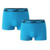 Solid Color Mid-Rise Antibacterial Boxer Shorts Comfortable Breathable Four-Pack Men Underwear Sky-Blue 701237600-2