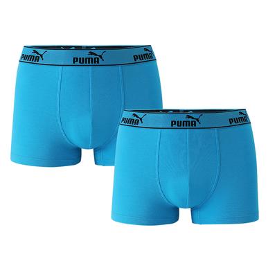 Solid Color Mid-Rise Antibacterial Boxer Shorts Comfortable Breathable Four-Pack Men Underwear Sky-Blue 701237600-2