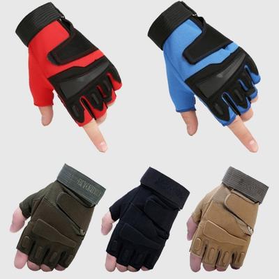 Gants demi-doigts antidérapants pour le sport, unisexes, pour l'équitation, le vélo de montagne et l'extérieur
