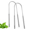 Stainless Steel Tongue Scraper & Cleaner Set for Fresh Breath and Oral Care