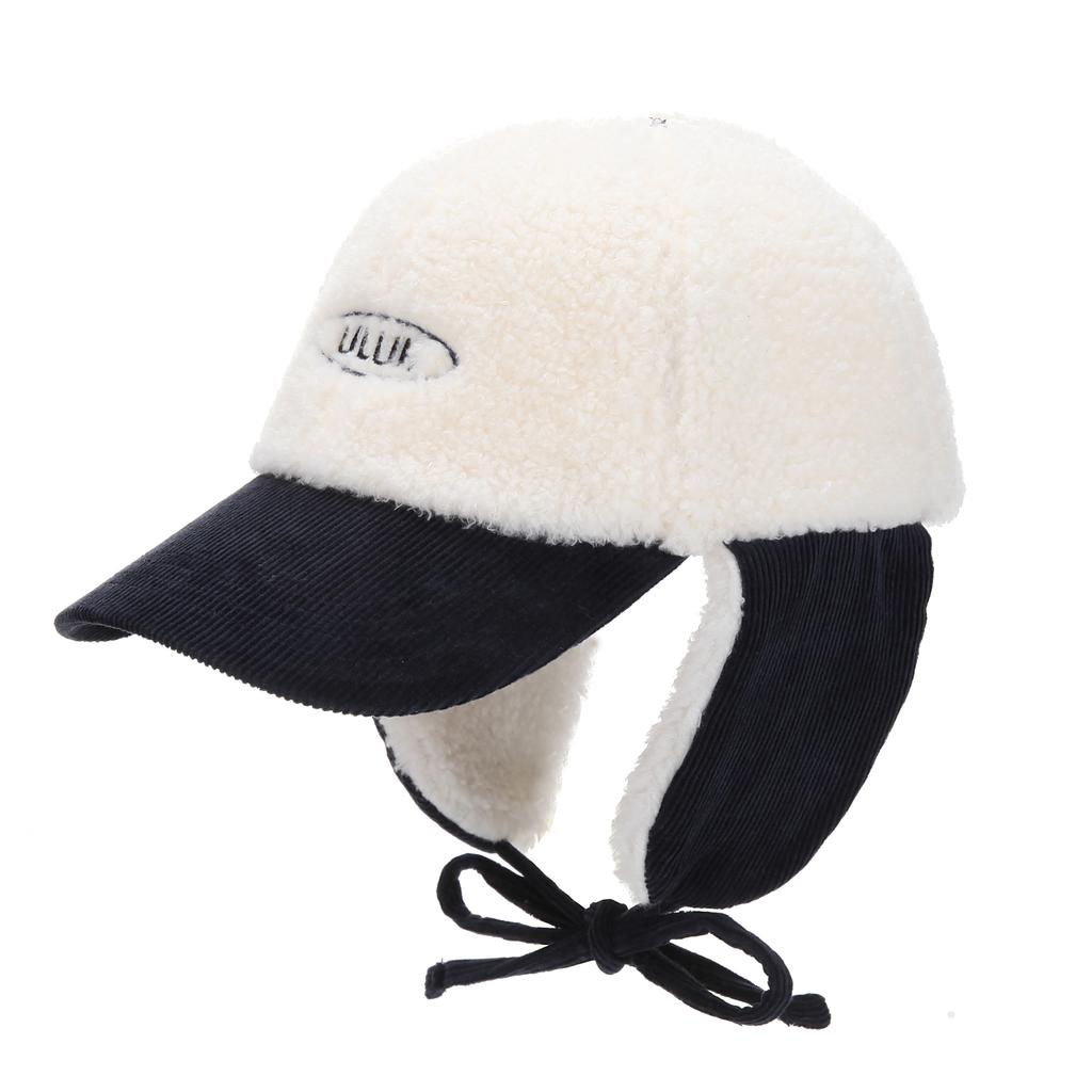 ULUK Essential Circle Corduroy Fleece Earmuff Ball Cap_Black