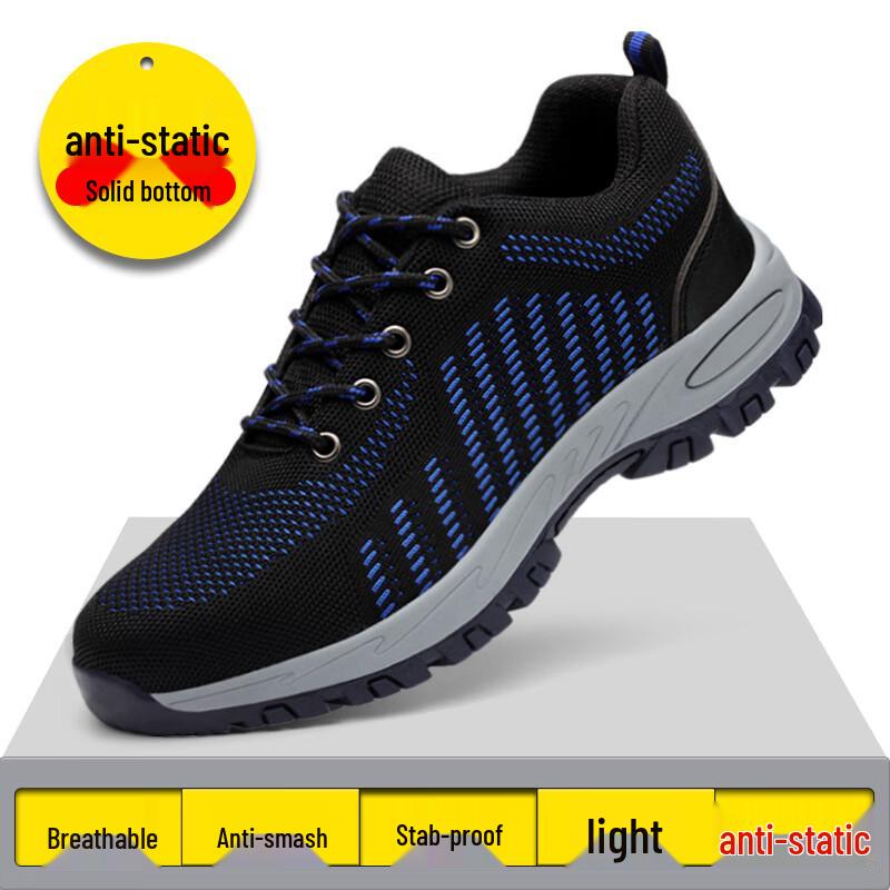 LanOuDun 2020 Men s Anti-Static Steel Toe Puncture Resistant Safety Shoes 39