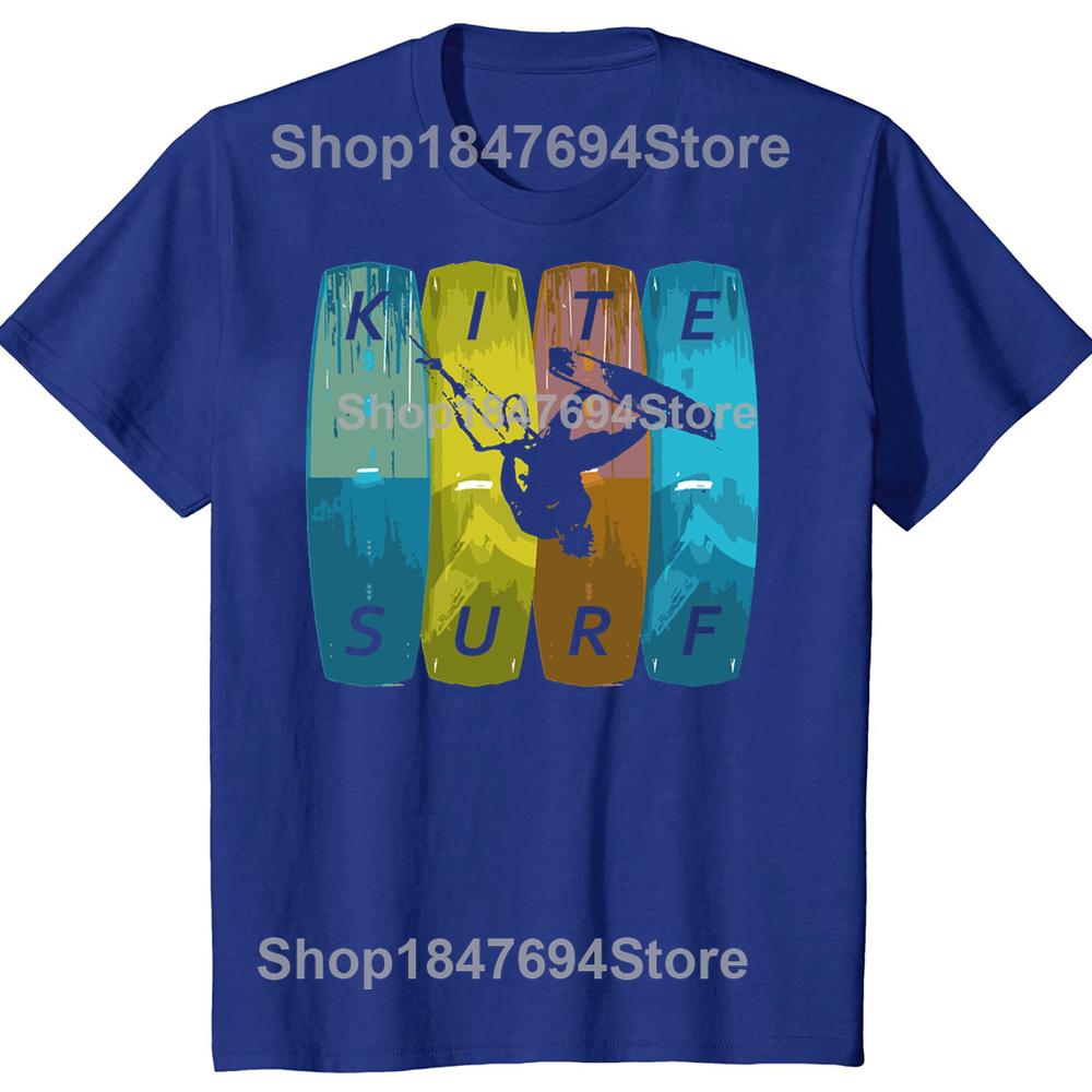 Kitesurfing Kiteboarding Funny TShirt Simple and Leisure Personalize Men's T Shirt Unisex Cotton Tees Euro Size Streetwear