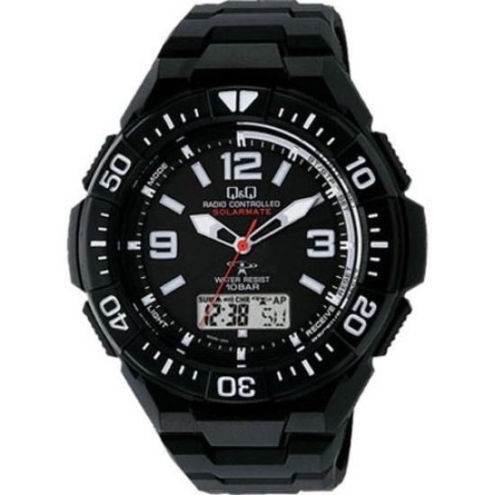 

Citizen Solar Chronograph 10 ATM Water Q&Q Radio-Controlled Watch, Resistant, MD06-305, Men s [Used]