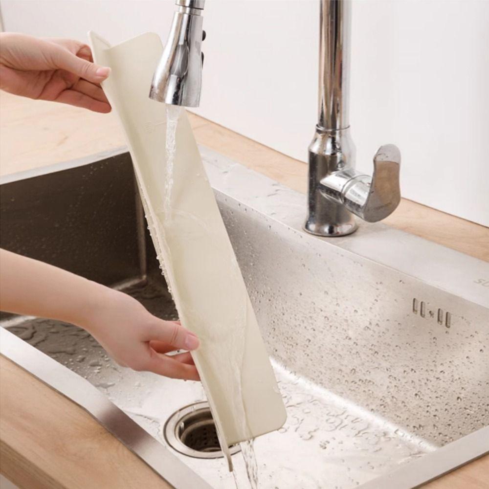 Saugnapfbasis Silikon Wasserabweiser Weicher Spülbeckenklappenblock Spülbecken Spritzschutz Küchenarbeitsplatte
