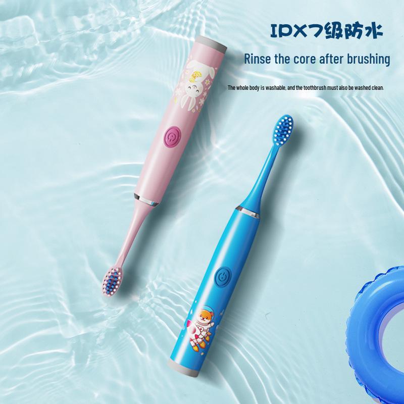 Kids' Rechargeable Sonic Electric Toothbrush & Water Flosser with Soft Bristles