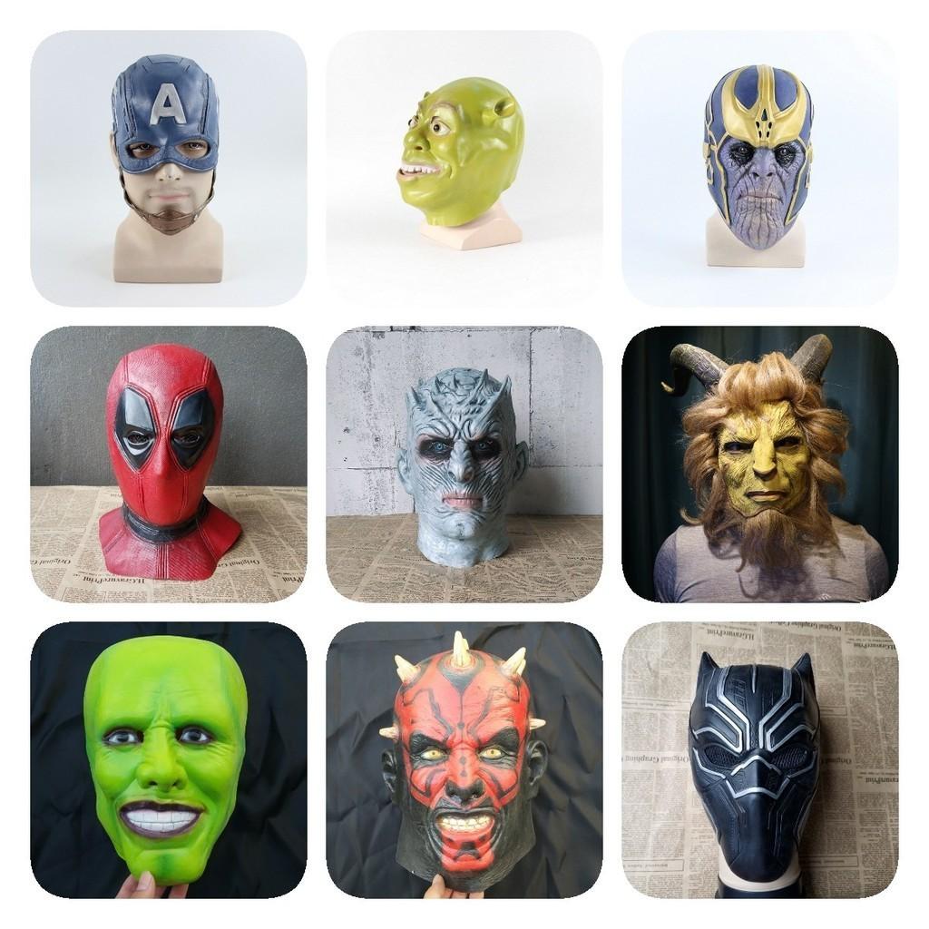 Cosplay Latexhandschuhe für Kostüm mit Black Panther Design