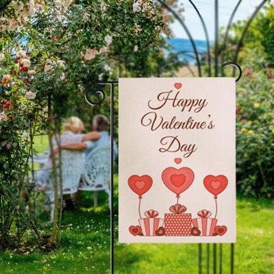 Love Blossom Garden Flag - Elegant Outdoor Decor for Celebrations