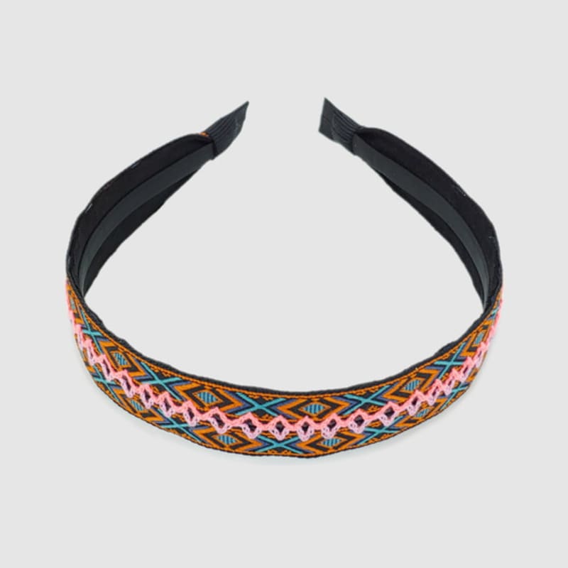 LALA Afrikanisches Muster Haarband P-ORANGE