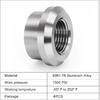 Aluminum 3/8" NPT Female Weld on Bung Weldable Fitting 4PCS
