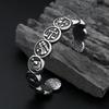 New 316L Stainless Steel Opening Cuff Bracelet For Men Women  Punk 12 Constellation Charm Bracelets Couple Jewelry Gifts
