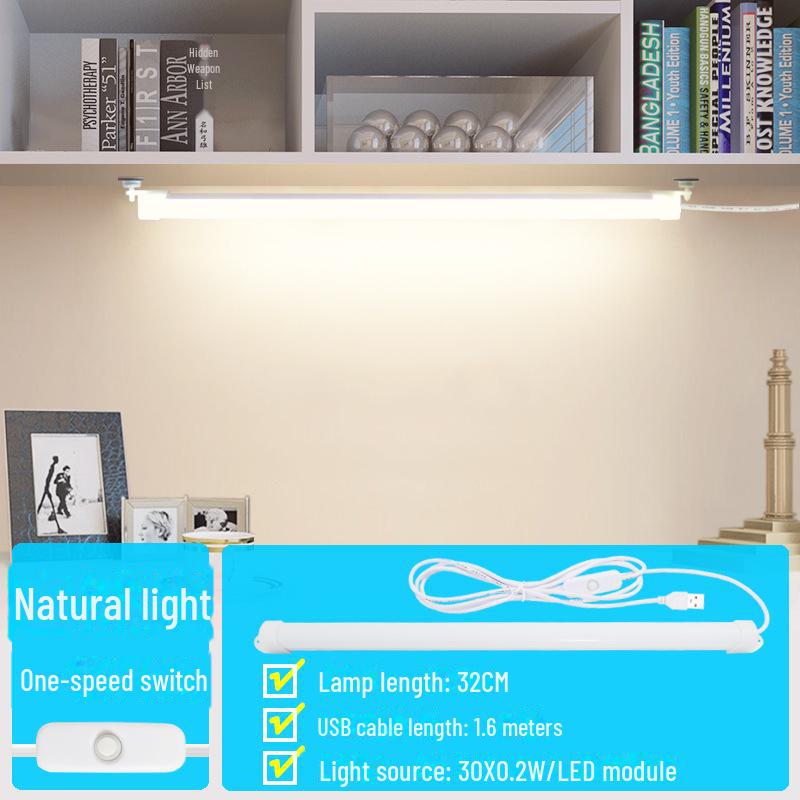 Magnetic LED Desk Lamp with USB Charging for Dorms, College, and Study