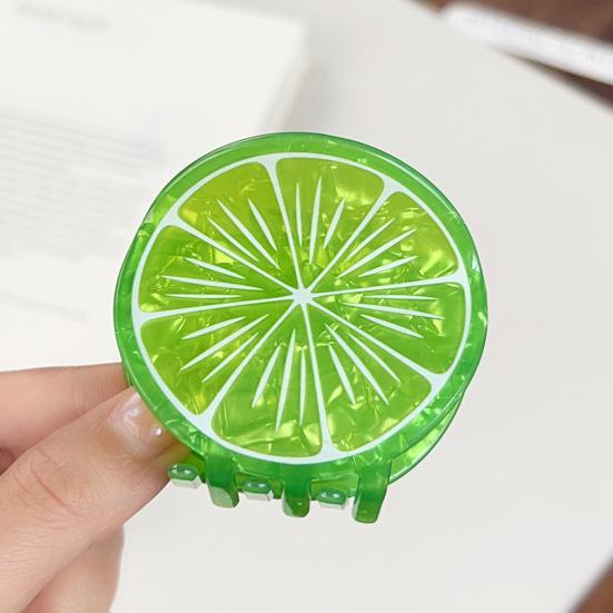 Fruit Shape Hair Claw Clip Orange Lemon Lime Hair Clip Non Slip Strong