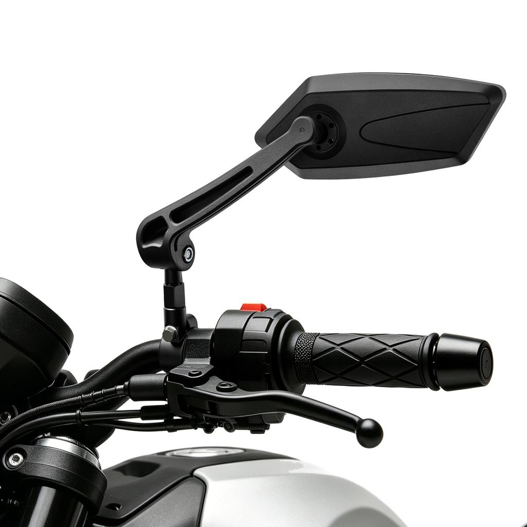 Universal Motorcycle Handlebar Clamp Mirror 360° Rotation Rearview Mirror M10 10mm Screw Bicycle Handle Bar Reflective Mirrors