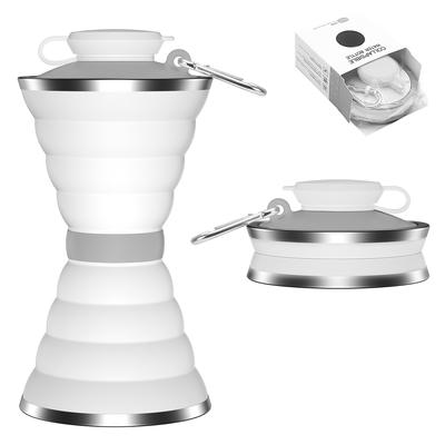 500 ml silikoninis vandens butelio puodelis, sulankstomas, nepralaidus, nešiojamasis sportinis kelioninis vandens butelis, skirtas lauko kelionėms sporto salėje, daugkartinio naudojimo