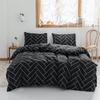 Geometric Striped Pattern Pillowcase Quilt Cover Two Or Three-Piece Set Available