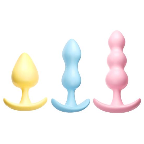 Yousheng 3Pcs/Set Anal Plug Easy To Clean Flirt Lightweight Beads Flexible Stimulator Butt Sex Toys for Women