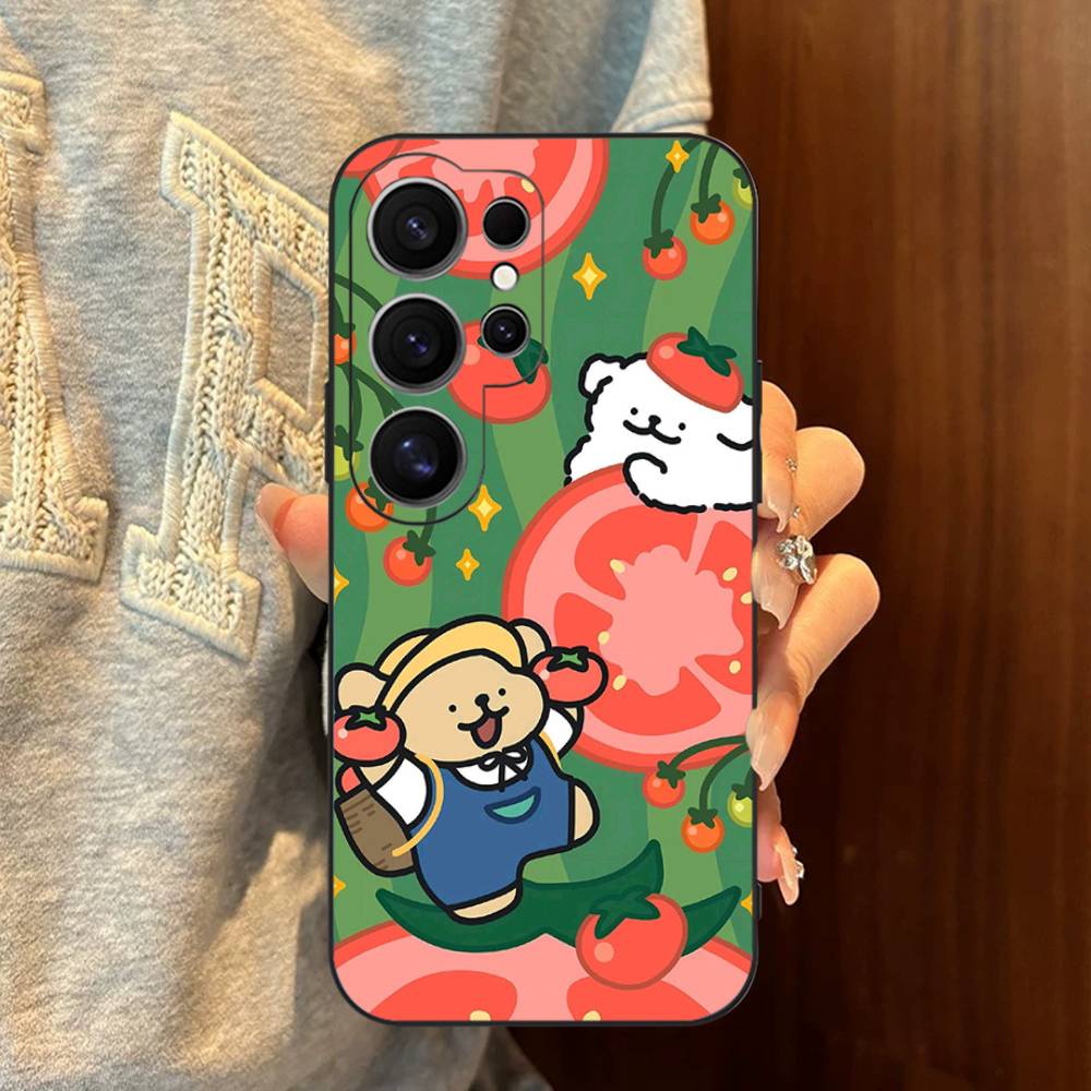 Maltese Cute Line Puppy Dog Phone Case For Samsung S 24 Fe 25 Ultra Plus 20 Lite 21 30 22 23 24 22 Ultra 5G Fundas