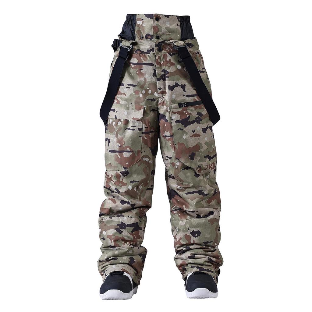 Unisex Windproof Waterproof Camouflage Ski & Snowboard Pants for Winter Outdoor Activities