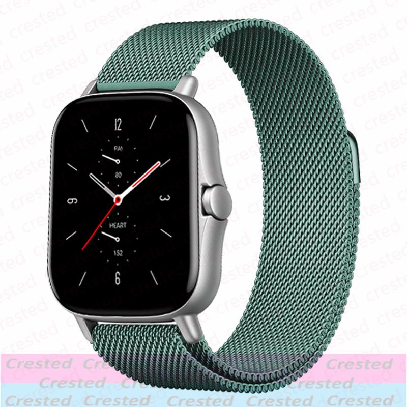 Milanese Loop Band For Amazfit GTS/2/2e/3/4/GTS2 Mini/GTR/47mm/GTR2/3/4/5/Pro Stratos Bracelet Amazfit Bip 6 5 20mm/22mm Strap