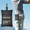 Golf Ball Pouch Zipper Waist Pocket Golf Tee Bag for Belt Backpack Outdoor Training Practice Travel Gym Men Dad Golfer