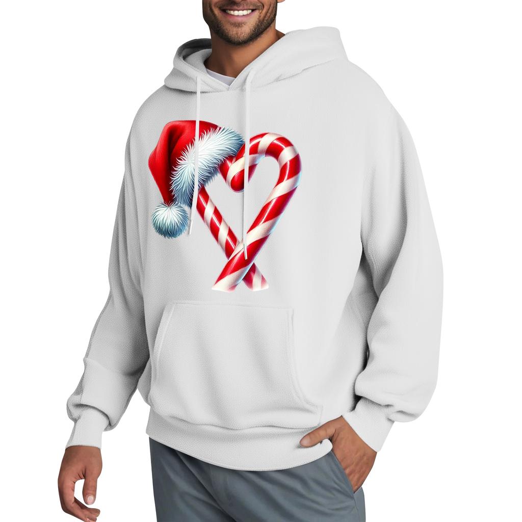Men's Hooded Sweatshirt, Contrasting Color Sweatshirt, Sports   Casual Jacket