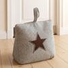 Fabric Door Stop with Sand Filled Weight Heart/Star Pattern , Decorative Door Rest for Bedroom, Study, and Entryway Indoor Daily Use
