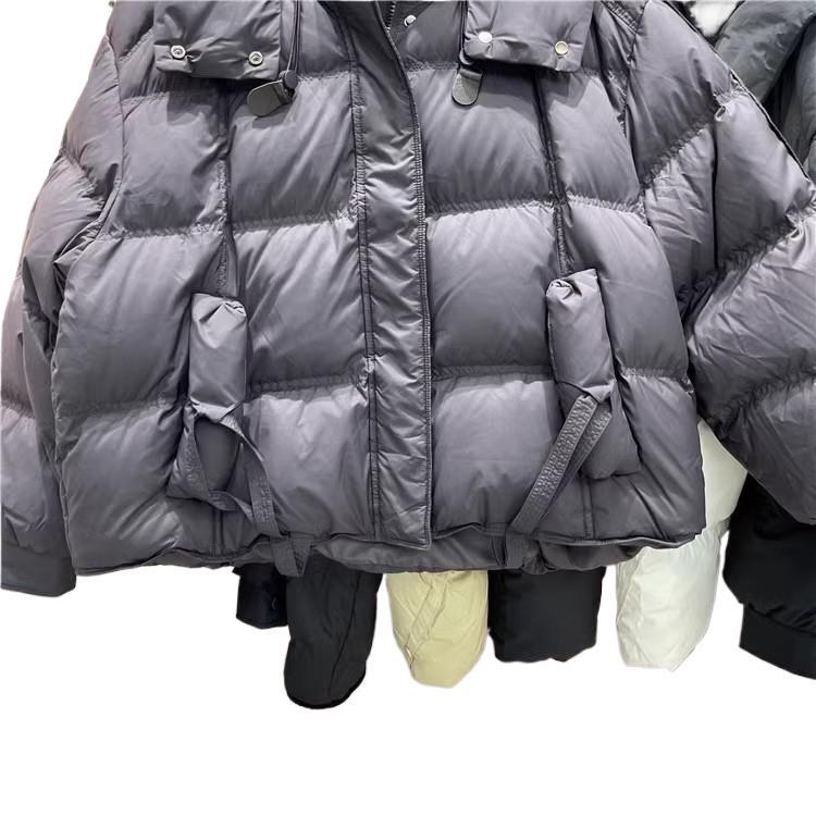 White duck down jacket women's winter 2024 new small bread jacket short thickened warm jacket