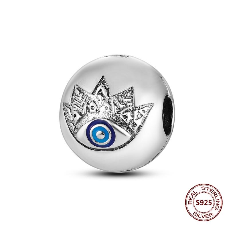 Copper Buckle Copper Charm Blue Star Moon Bead Butterfly Suitable For Original Bracelet Zircon Fine Diy Jewelry