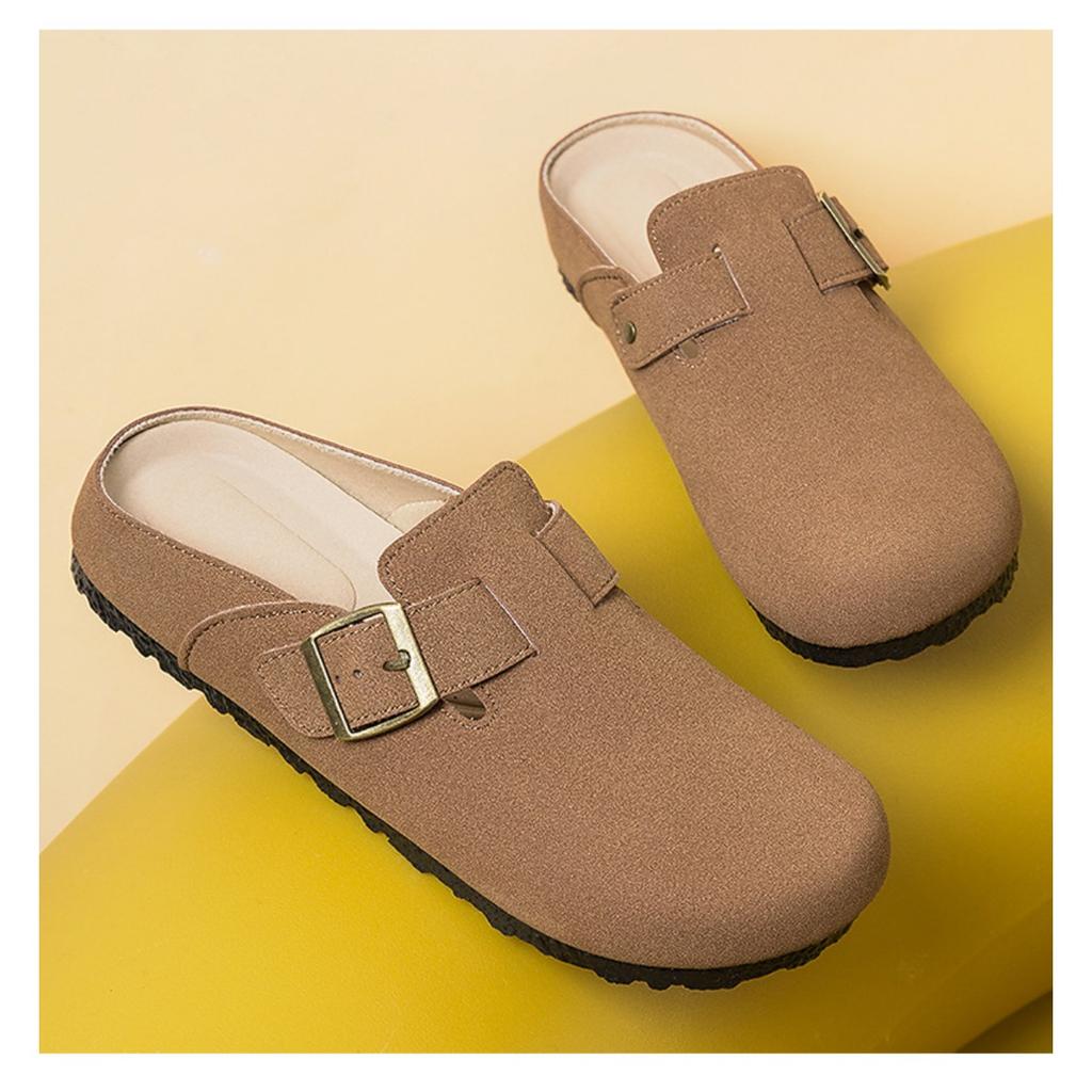 Letnie buty retro, codzienne leniwe buty z noskami, półkapcie damskie, płaskie kapcie damskie