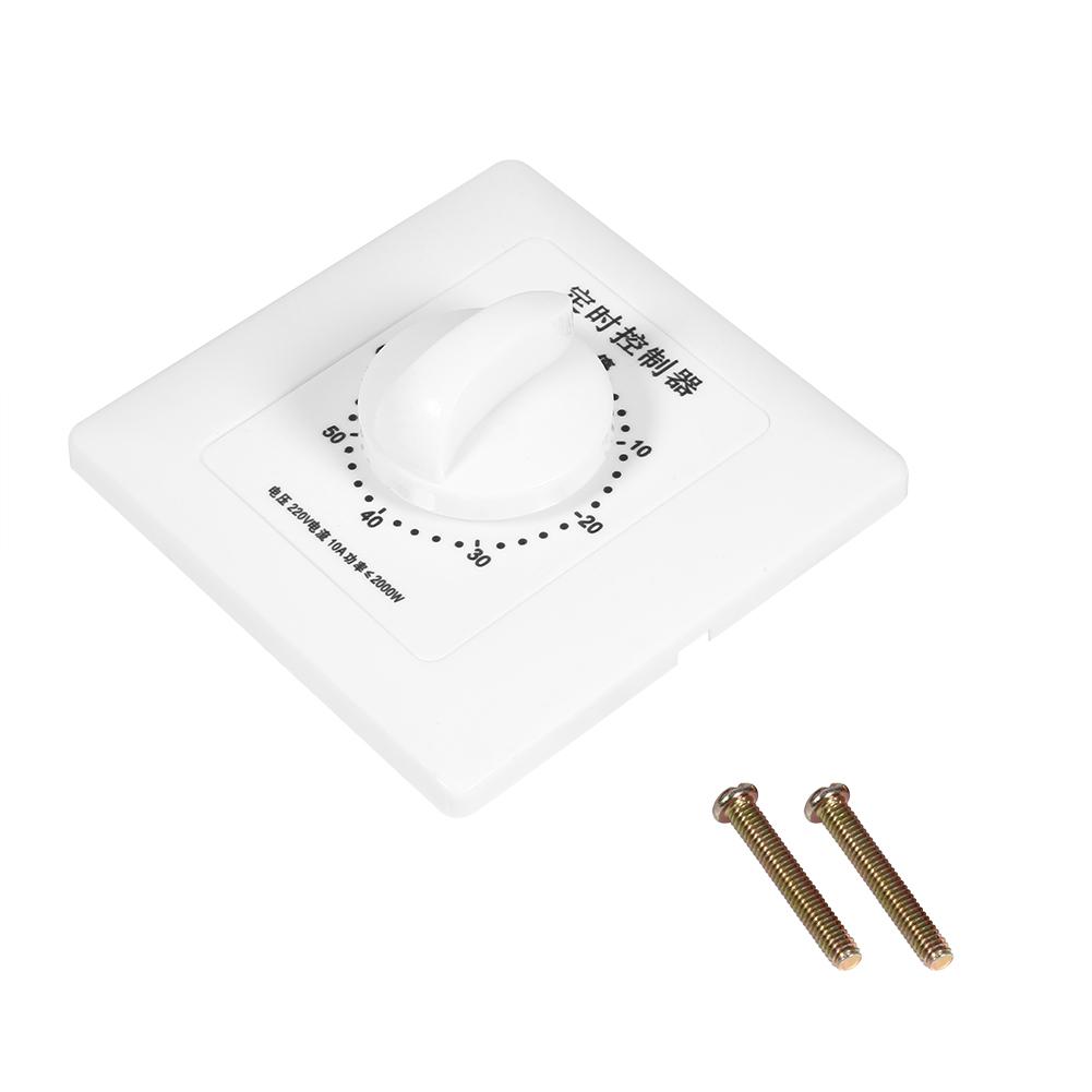 AC 220V Pump Timer Mechanical Time   Countdown Control 86 Panel Wall Mount 30 Min