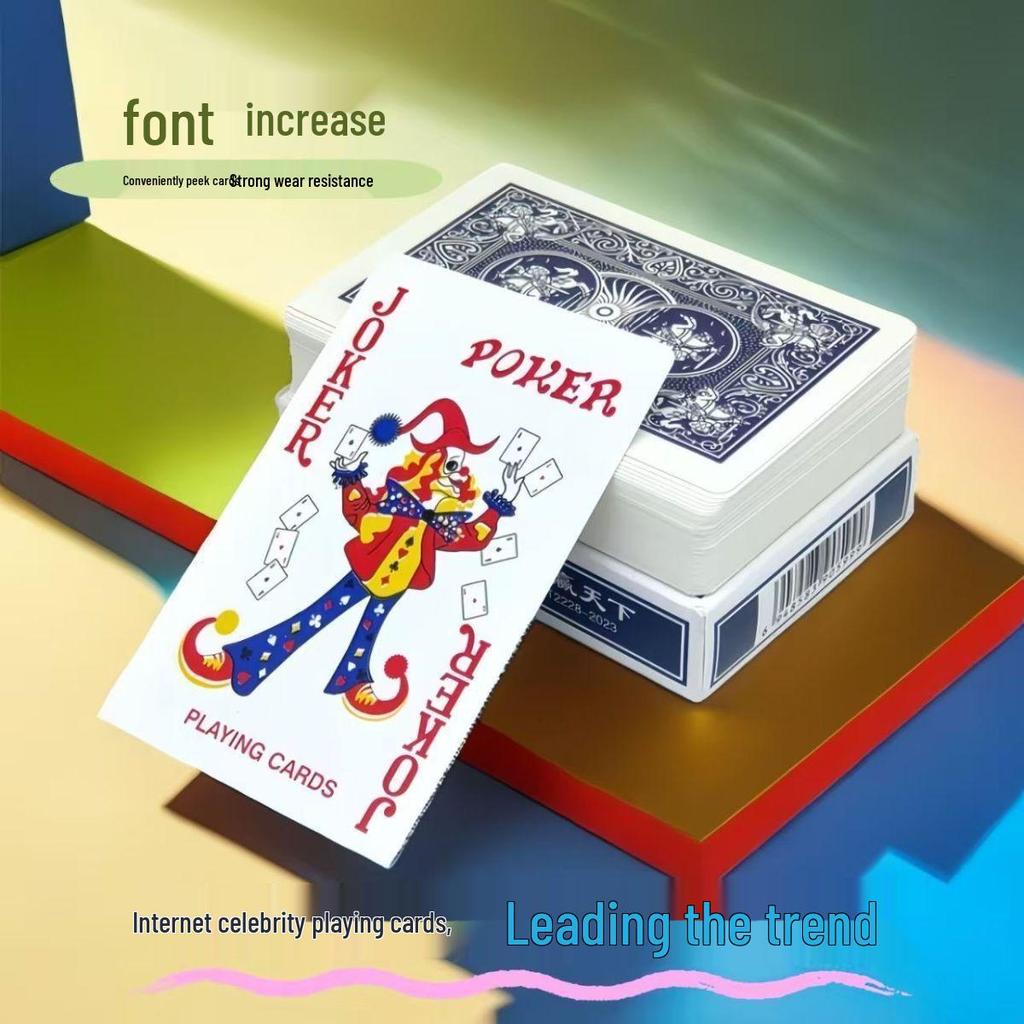 Unbreakable Household Playing Cards for Poker, Mahjong, Landlord, Chess, and Card Rooms