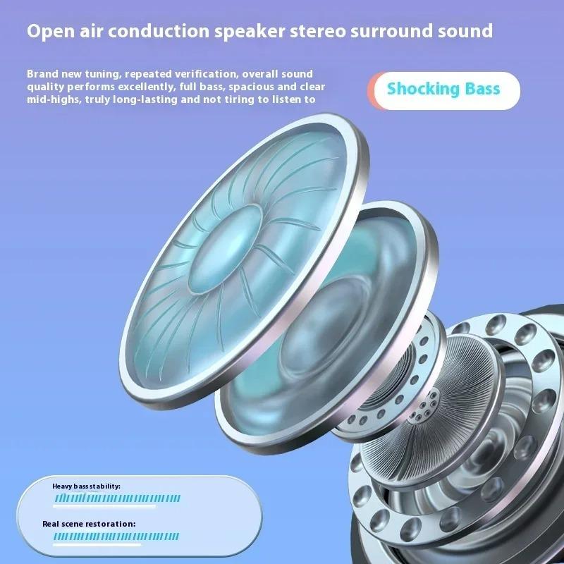 Xiaomi Detachable Air Conduction Wireless Earphones Open-Ear Bluetooth 5.3 Sport Headset with Built-in Mic for Workouts & Music