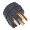 4 Hole Industrial Plug PA66 Plastic Brass Straight Power Plug Connector 30A 125V 250V