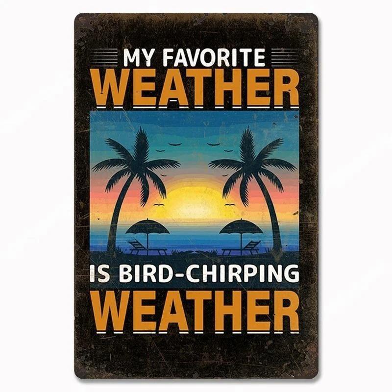 Vintage Metal Tin Signs Poster Hawaii Beach Party Poster Surfing Paradise for Beach Bar Cafe Club Home Room Wall Decor