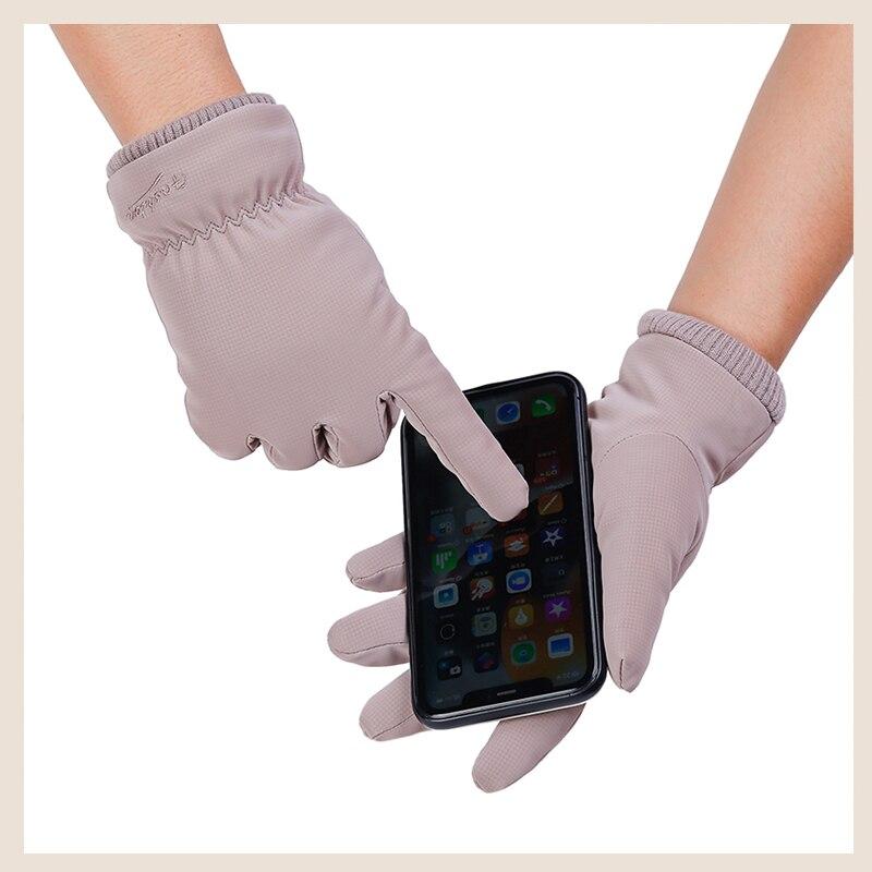 Winter Waterproof Women Gloves Touchscreen Internal Plush Keep Warm Skin-friendly Windproof Female Outdoor Gloves