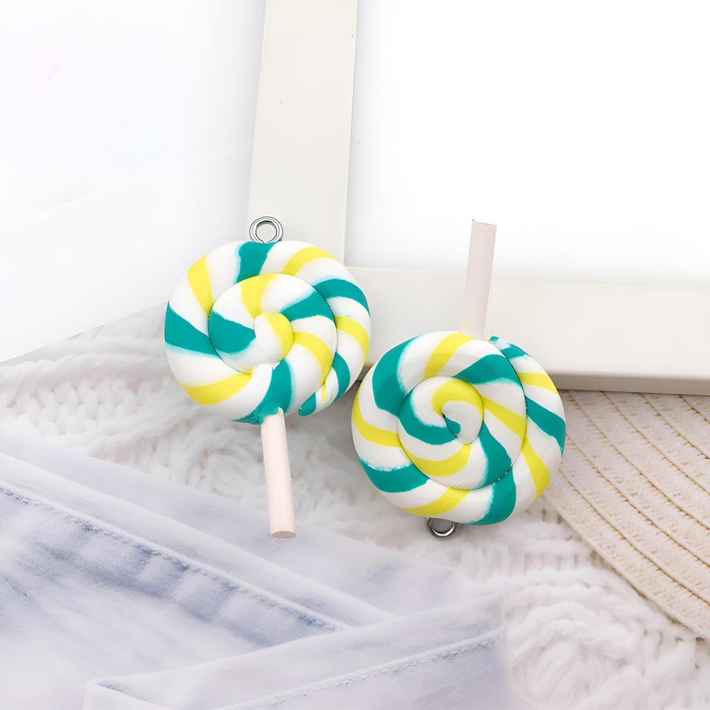 Bear Candy Resin Lollipop Pendant: Mix 32 DIY Jewelry & Toy Accessories Lucky Bag for Kids