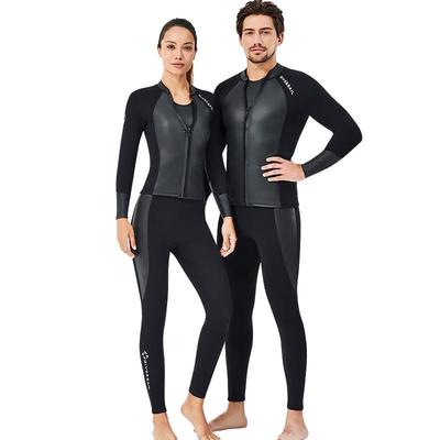 2MM Neoprenanzug-Set: Geteiltes Langarm-Oberteil & Tauchhose für Kälteschutz, Schnorcheln, Segeln & Surfen