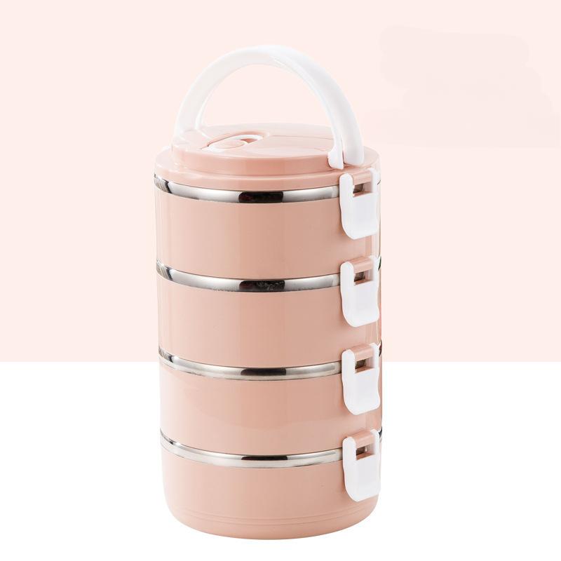 Double-Layer Insulated Stainless Steel Lunch Box for Office, School, Camping, and Picnic