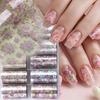 10 Rullar Eleganta Överföringsklistermärken Dekaler Vackra Nagelkonsttillbehör Dekoration för Kvinnor