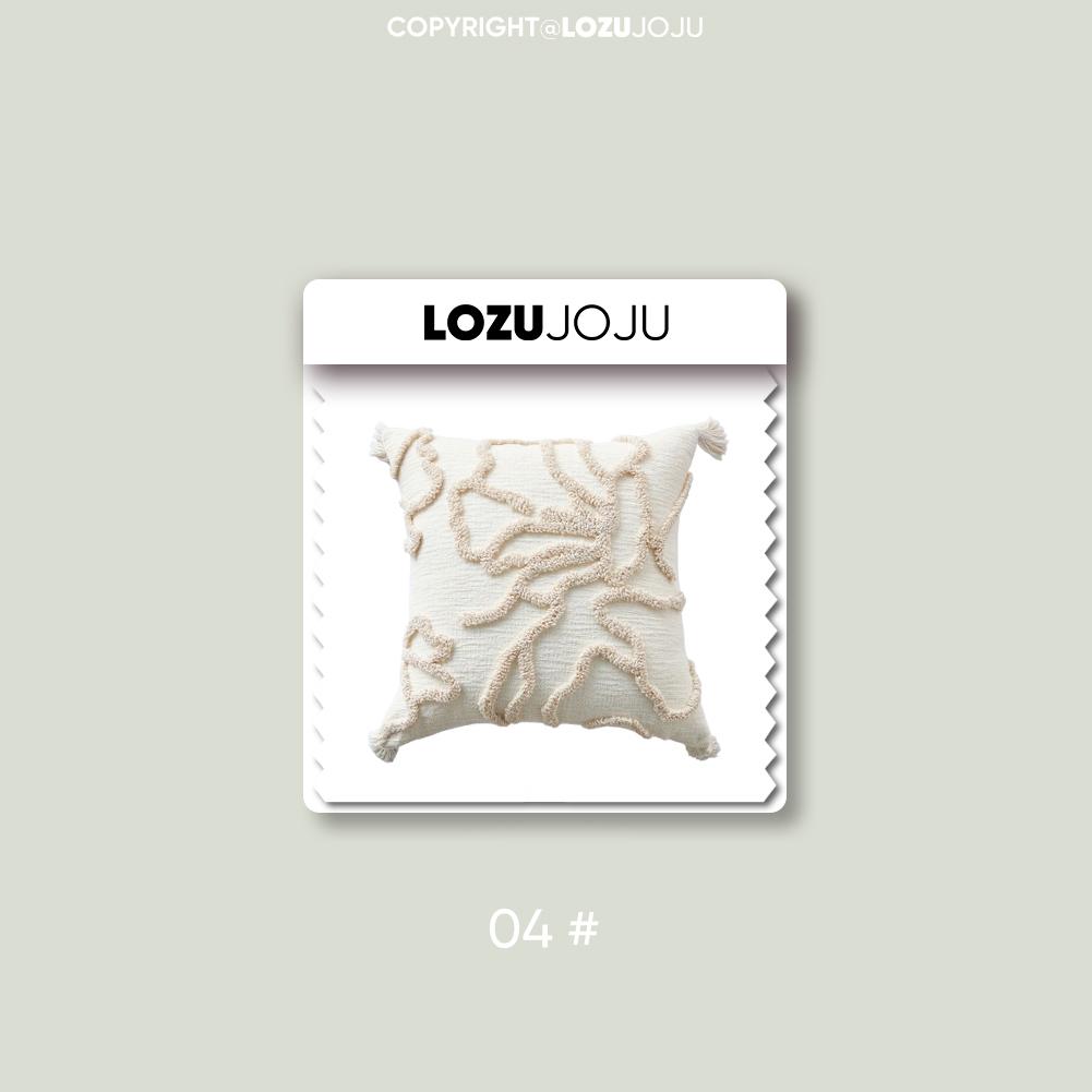 

1 шт. LOZUJOJU Наволочка в кремовом стиле, высококлассная, с кисточками и вышивкой, мягкий чехол для подушки для дивана, гостиной, спальни, домашнего декора W45cm x L45cm