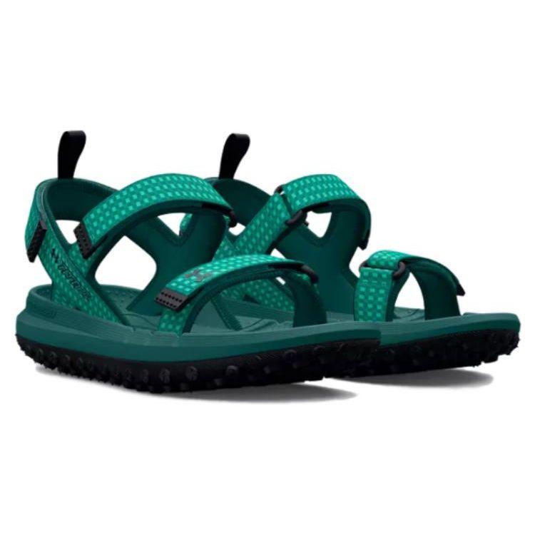 Under Armour Fat Tire Sandal Coastal Teal Black Unisex Sneakers Fog 3026937-300