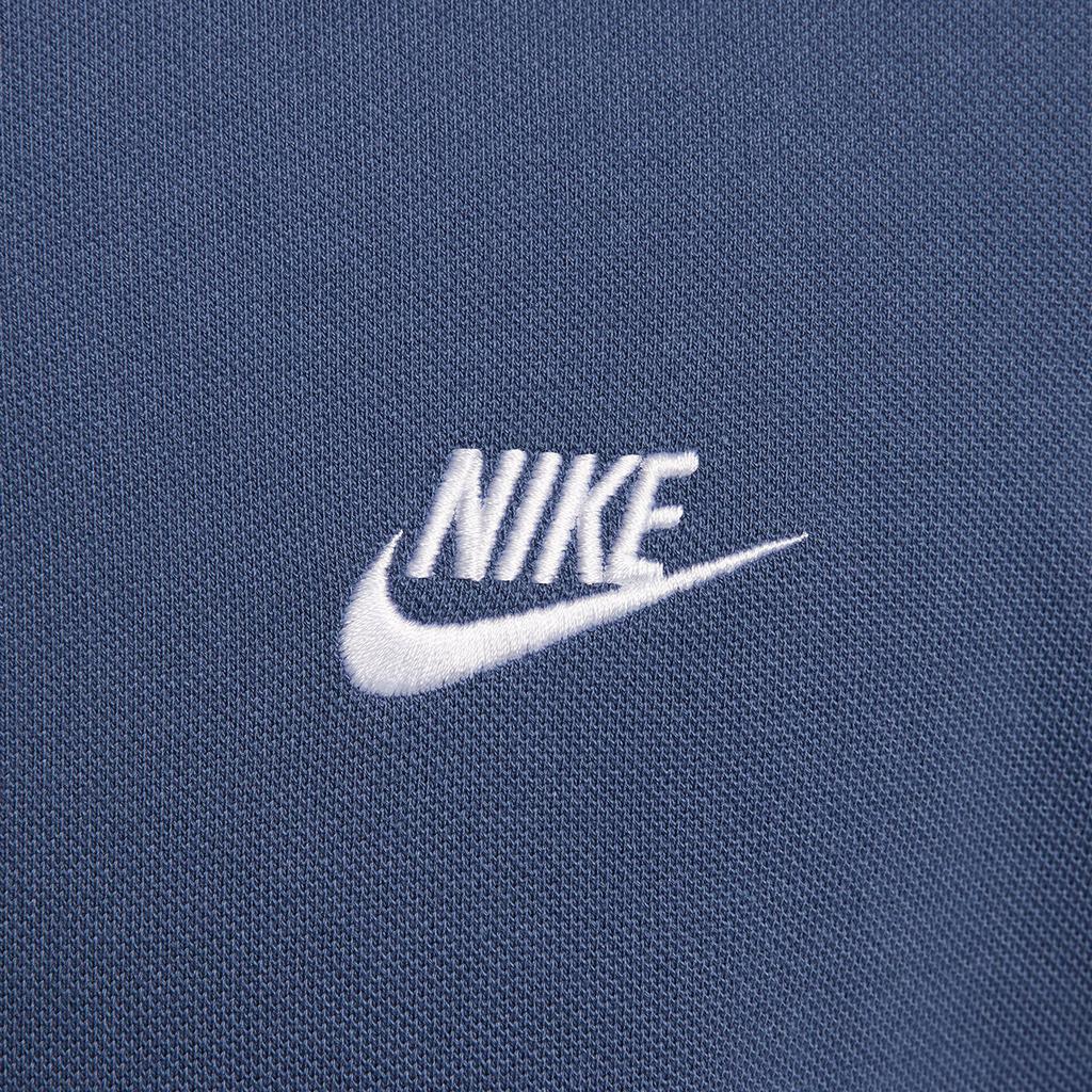 Nike Sportswear Classic Soft Comfortable Solid Color Short Sleeve Polo Shirt Men Tops Diffused-Blue CJ4456-491