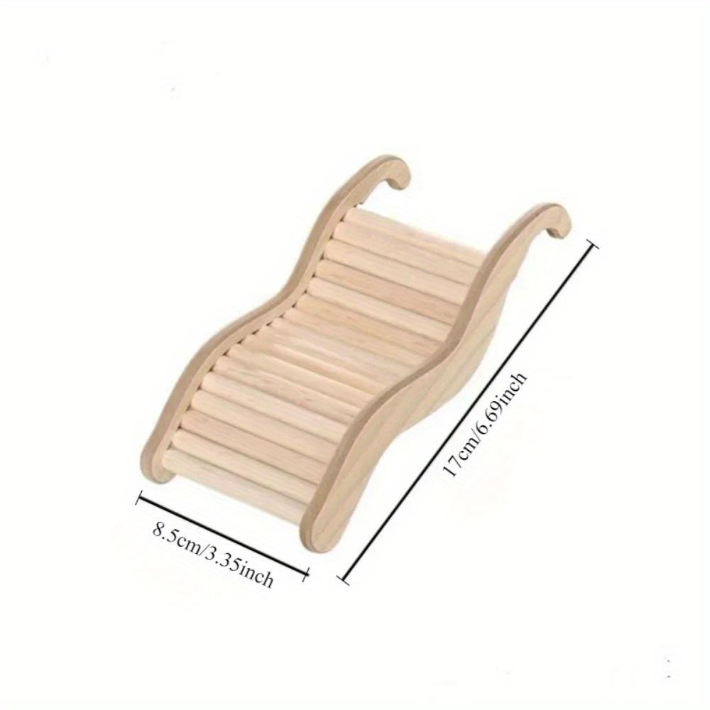 

Natural Wooden Wave Climbing Ladder for Hamsters & Small Pets - Multi-Level Chew Toy with Safe Non-Toxic Materials, Exercise