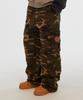 FREEMARIO Multi Cargo Camo Pants [Khaki]