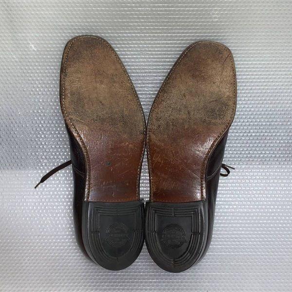 60er 70er Vintage Florsheim Größe 10E 27.5 28.0cm U-Spitze Business Schuhe Braun(GEBRAUCHT)