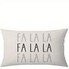 1PCS Christmas Pillowcases: FA LA LA, Merry Christmas, Let It Snow, Joy Designs! Sofa bed cushion cover,home decoration