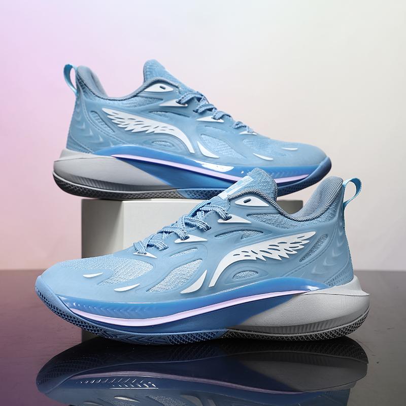 Flash cushioning white basketball shoes student sharp blade actual combat high school entrance examination breathable sports shoes