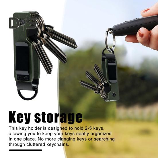 Key Storage Clip Compact Design Metal Construction Outdoor Portable Key Storage Organizer Compatible with Various Key Types