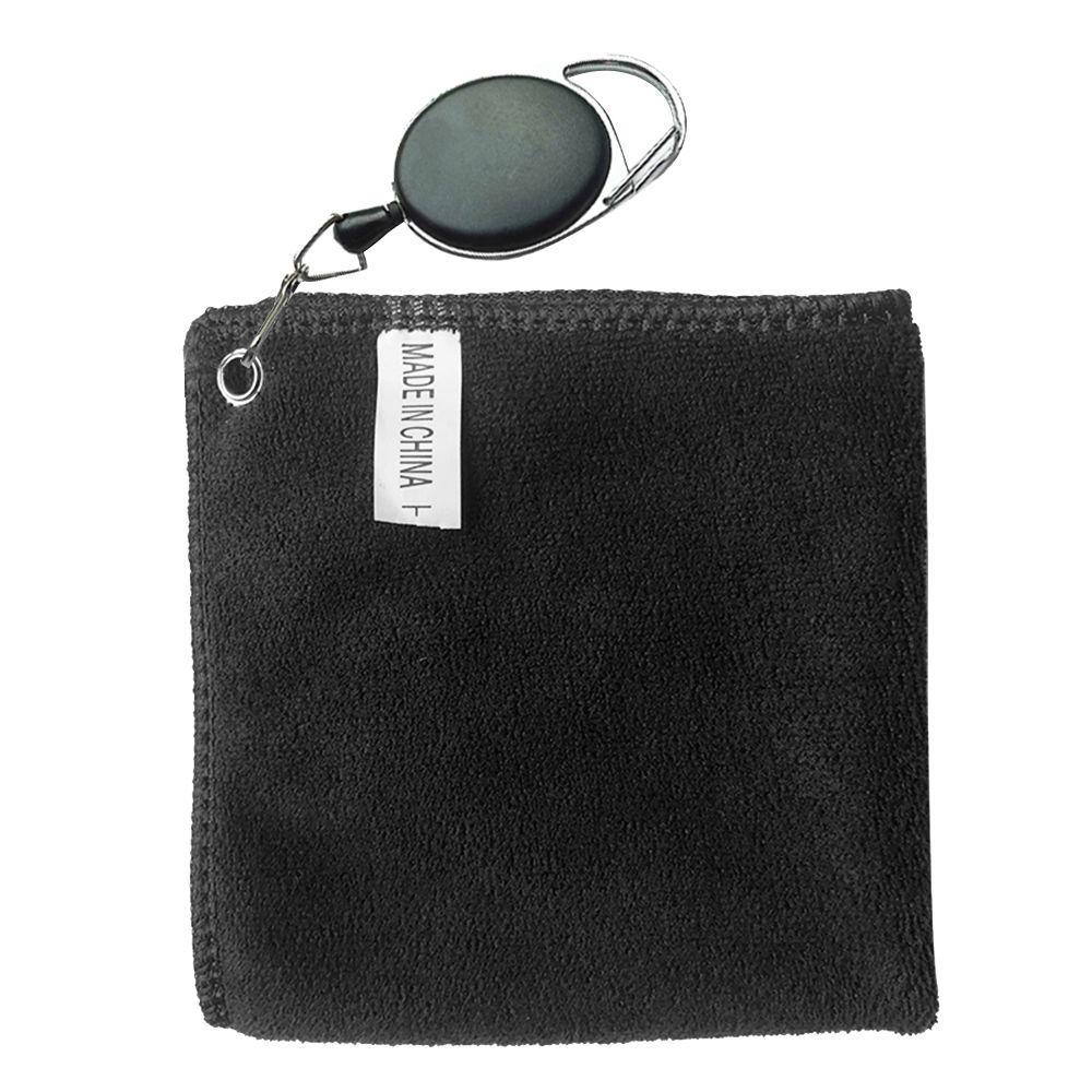 

Полотенце для гольфа, портативные инструменты для чистки гольфа, 3-цветное квадратное полотенце с карабином, микрофибра, бархат, хлопок, чистящее полотенце